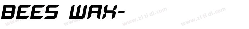 bees Wax字体转换